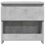 Bedside Cabinets 2 pcs Concrete Grey 40x30x39cm Engineered Wood
