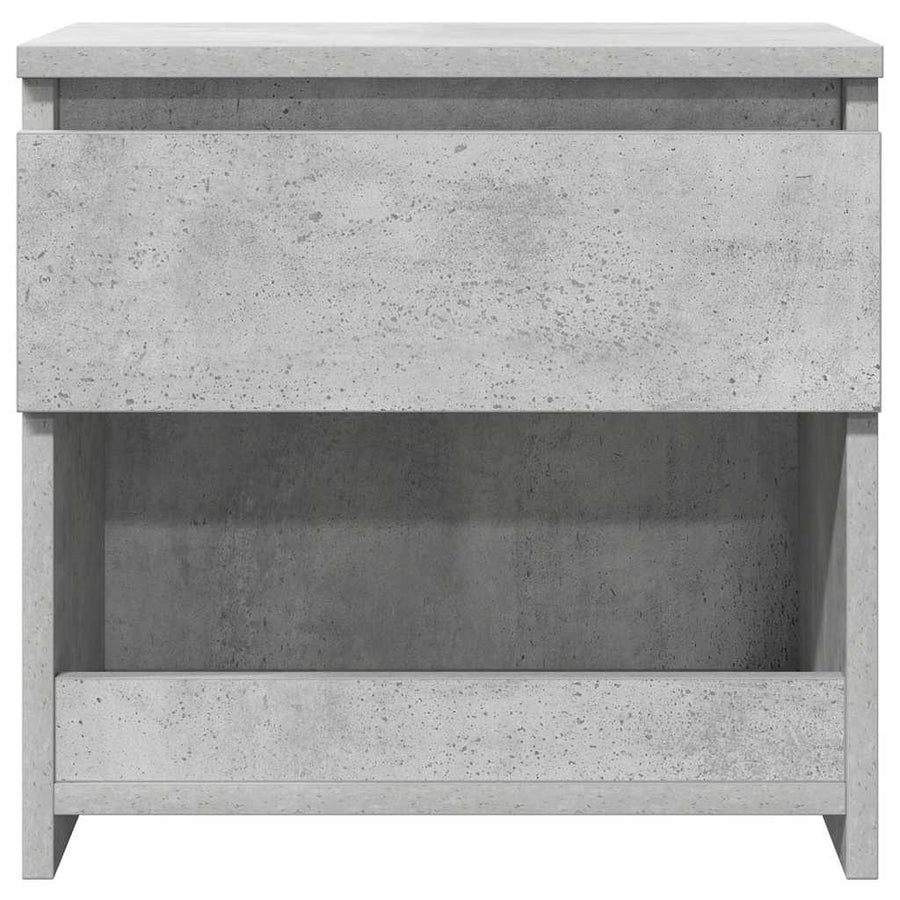 Bedside Cabinets 2 pcs Concrete Grey 40x30x39cm Engineered Wood