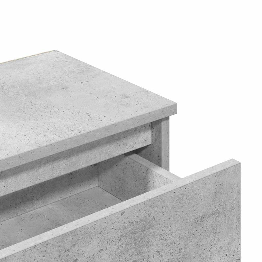 Bedside Cabinets 2 pcs Concrete Grey 40x30x39cm Engineered Wood