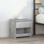 Bedside Cabinets 2 pcs Concrete Grey 40x30x39cm Engineered Wood