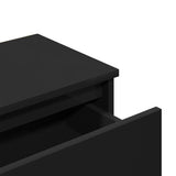 Bedside Cabinet High Gloss Black 40x30x39 cm Engineered Wood