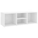 Shoe Storage Bench White 105x35x35 cm Engineered Wood - Front View