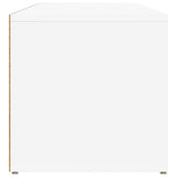 Shoe Storage Bench White 105x35x35 cm Engineered Wood - 45-Degree Angle