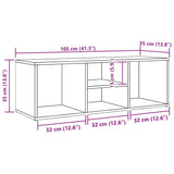 Shoe Storage Bench Black 102x35x35 cm Engineered Wood