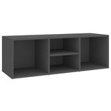 Shoe Storage Bench Grey 102x35x35 cm Engineered Wood - Front View