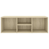 Shoe Storage Bench Sonoma Oak 105x35x35 cm Engineered Wood - Top-Down View