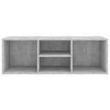 Shoe Storage Bench Concrete Grey 105x35x35 cm Engineered Wood - Top-Down View