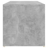 Shoe Storage Bench Concrete Grey 105x35x35 cm Engineered Wood
