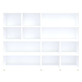 Side Cabinet White 97x32x72 cm Engineered Wood