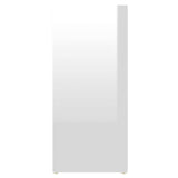 Side Cabinet High Gloss White 97x32x72 cm Engineered Wood - 45-Degree Angle