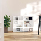 Side Cabinet High Gloss White 97x32x72 cm Engineered Wood