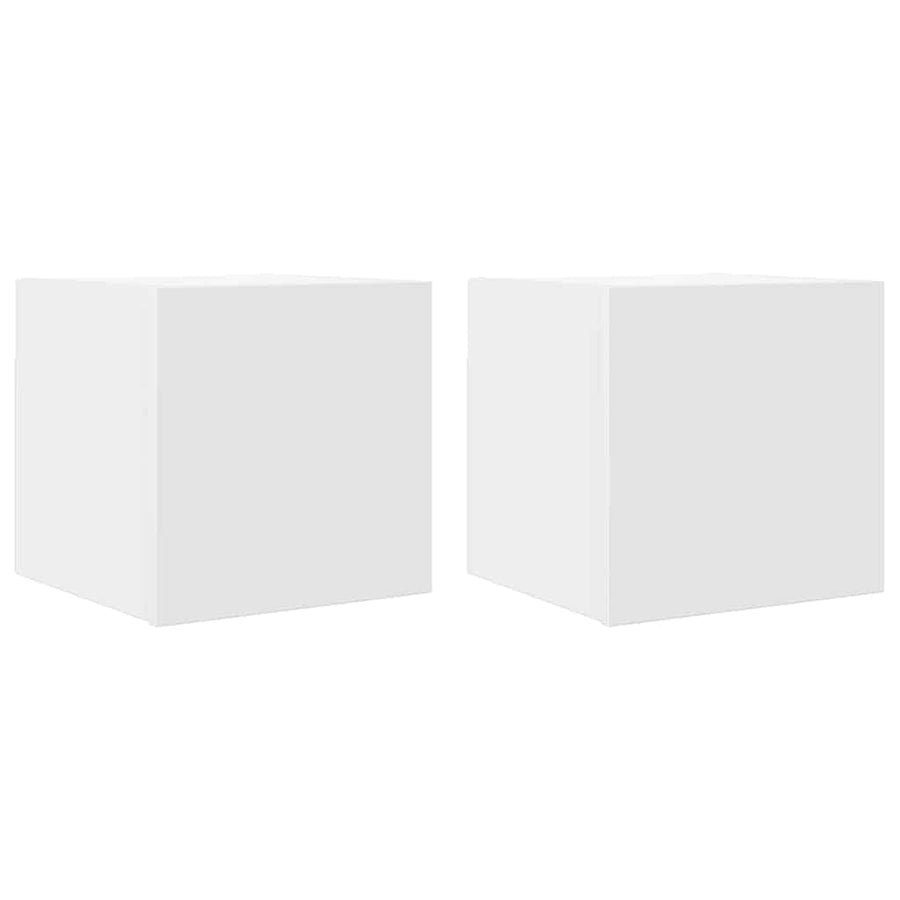 Wall Mounted TV Cabinets 2 pcs White 30.5x30x30 cm