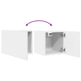 Wall Mounted TV Cabinets 2 pcs White 30.5x30x30 cm - Low Angle