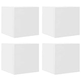 Wall Mounted TV Cabinets 4 pcs White 30.5x30x30 cm