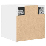 Wall Mounted TV Cabinets 4 pcs White 30.5x30x30 cm - Rear View