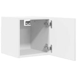 Wall Mounted TV Cabinets 4 pcs White 30.5x30x30 cm - Low Angle