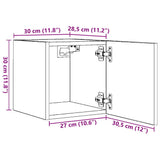 Wall Mounted TV Cabinets 4 pcs White 30.5x30x30 cm - Extra Image