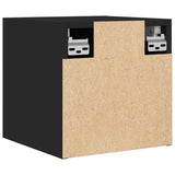 Wall Mounted TV Cabinets 2 pcs Black 30.5x30x30 cm - Close-Up Angle