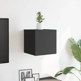 Wall Mounted TV Cabinet Grey 30.5x30x30 cm - Side View