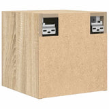 Wall Mounted TV Cabinets 2 pcs Sonoma Oak 30.5x30x30 cm - Close-Up Angle