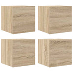 Wall Mounted TV Cabinets 4 pcs Sonoma Oak 30.5x30x30 cm