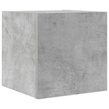 Wall Mounted TV Cabinet Concrete Grey 30.5x30x30 cm - Front View