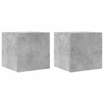 Wall Mounted TV Cabinets 2 pcs Concrete Grey 30.5x30x30 cm