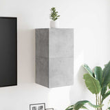 Wall Mounted TV Cabinets 2 pcs Concrete Grey 30.5x30x30 cm - Top-Down View