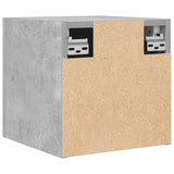 Wall Mounted TV Cabinets 4 pcs Concrete Grey 30.5x30x30 cm - Rear View