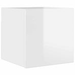 Wall Mounted TV Cabinet High Gloss White 30.5x30x30 cm