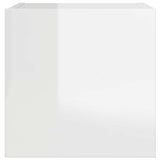 Wall Mounted TV Cabinet High Gloss White 30.5x30x30 cm - Top-Down View