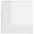 Wall Mounted TV Cabinet High Gloss White 30.5x30x30 cm