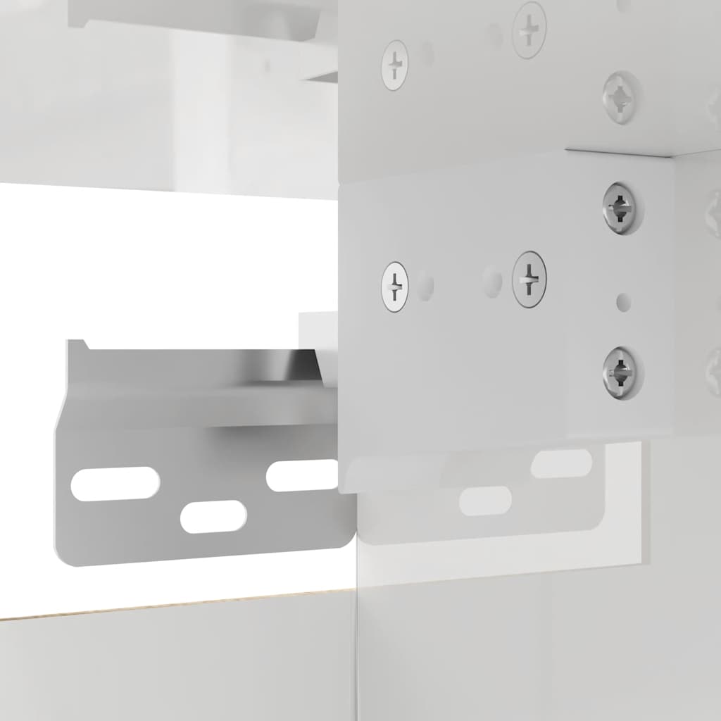 Wall Mounted TV Cabinet High Gloss White 30.5x30x30 cm