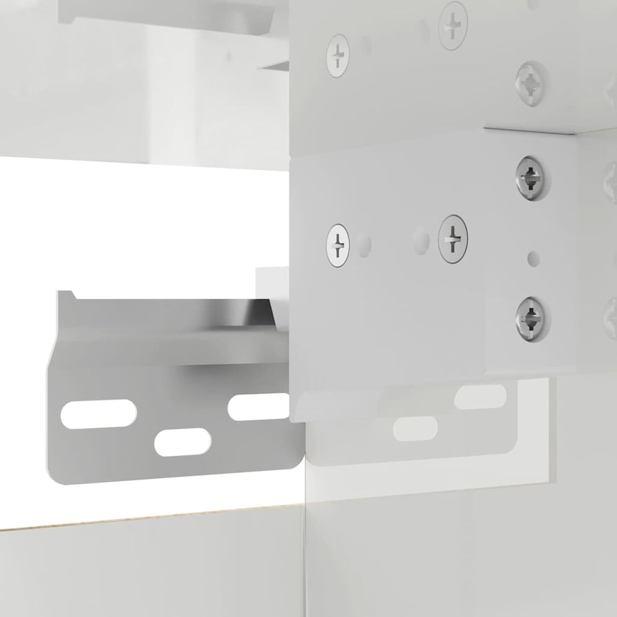 Wall Mounted TV Cabinet High Gloss White 30.5x30x30 cm