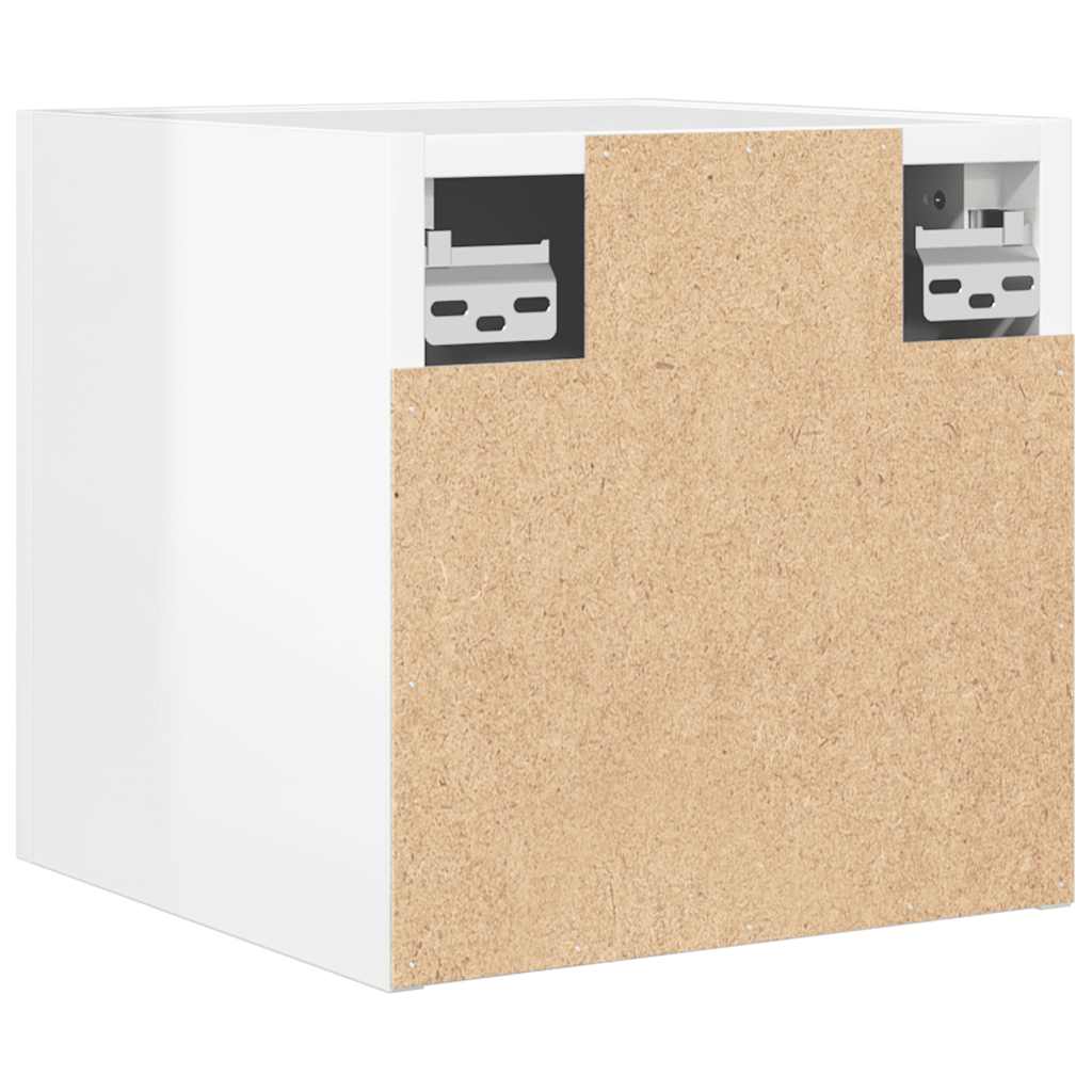 Wall Mounted TV Cabinets 2 pcs High Gloss White 30.5x30x30 cm