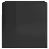 Wall Mounted TV Cabinet High Gloss Black 30.5x30x30 cm - 45-Degree Angle