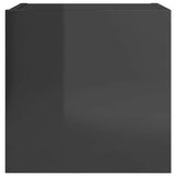 Wall Mounted TV Cabinets 4 pcs High Gloss Grey 30.5x30x30 cm - Top-Down View