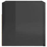Wall Mounted TV Cabinets 4 pcs High Gloss Grey 30.5x30x30 cm - 45-Degree Angle