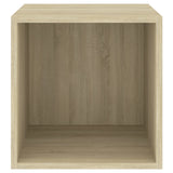 Wall Cabinets 4 pcs Sonoma Oak 37x37x37 cm Engineered Wood - Low Angle