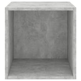 Wall Cabinets 2 pcs Concrete Grey 37x37x37 cm Engineered Wood - Low Angle