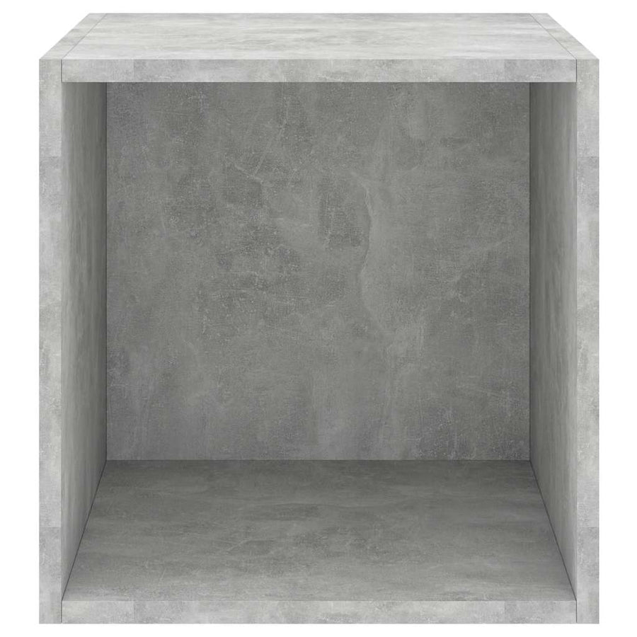 Wall Cabinets 2 pcs Concrete Grey 37x37x37 cm Engineered Wood
