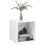 Wall Cabinet High Gloss White 37x37x37 cm Engineered Wood - Side View