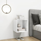 Wall Cabinet High Gloss White 37x37x37 cm Engineered Wood - Top-Down View