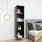 Wall Cabinets 4 pcs High Gloss Black 37x37x37 cm Engineered Wood