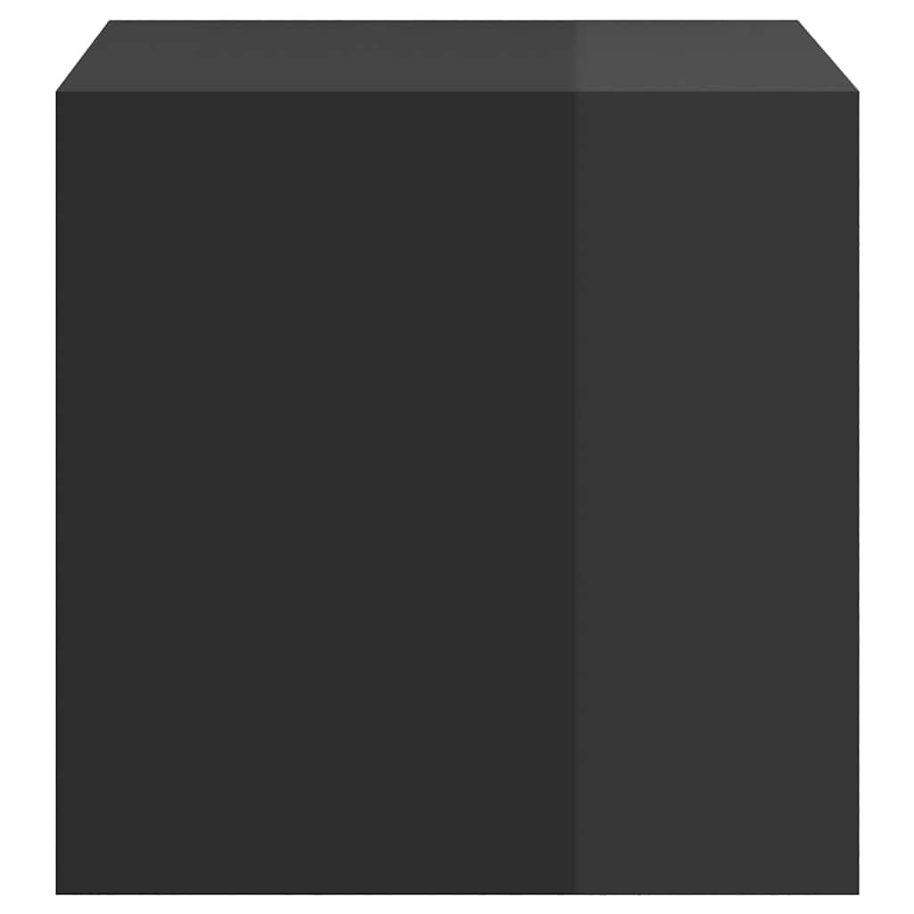 Wall Cabinets 4 pcs High Gloss Black 37x37x37 cm Engineered Wood