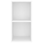 Wall-mounted TV Cabinet White 37x37x72 cm Engineered Wood