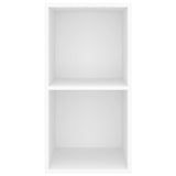 Wall-mounted TV Cabinet White 37x37x72 cm Engineered Wood - Top-Down View