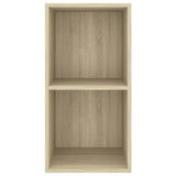 Wall-mounted TV Cabinet Sonoma Oak 37x37x72 cm Engineered Wood - Top-Down View