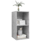 Wall-mounted TV Cabinet Concrete Grey 37x37x72 cm Engineered Wood - Side View