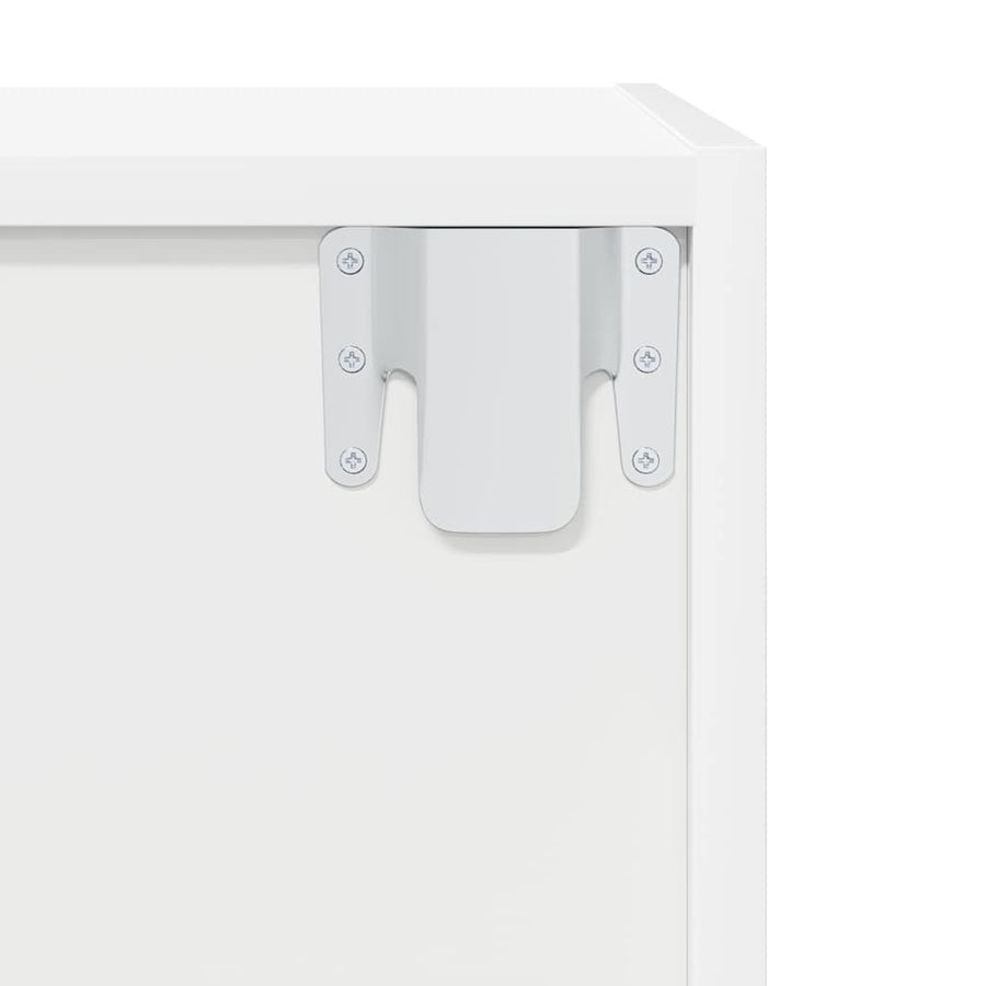 Wall-mounted TV Cabinet White 37x37x107 cm Engineered Wood